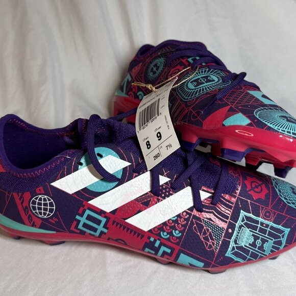 NWT Adidas Gamemode Knit Firm Ground Soccer Cleats Men Size 8 Women Size 9 Shoes - Picture 1 of 11